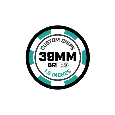 Custom 39mm (1.5 inch) Chips - Standard Casino Chip Size