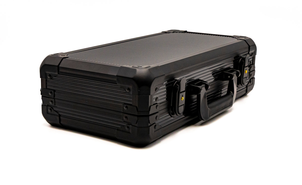 300 Chip Black Aluminum Case
