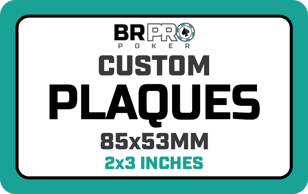 Custom Poker Plaque - 85mm x 53mm