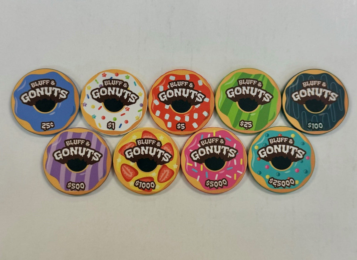 &quot;Bluff &amp; Go Nuts&quot; Poker Chip