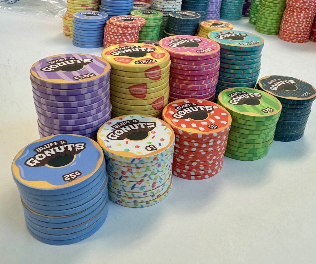 &quot;Bluff &amp; Go Nuts&quot; Poker Chip