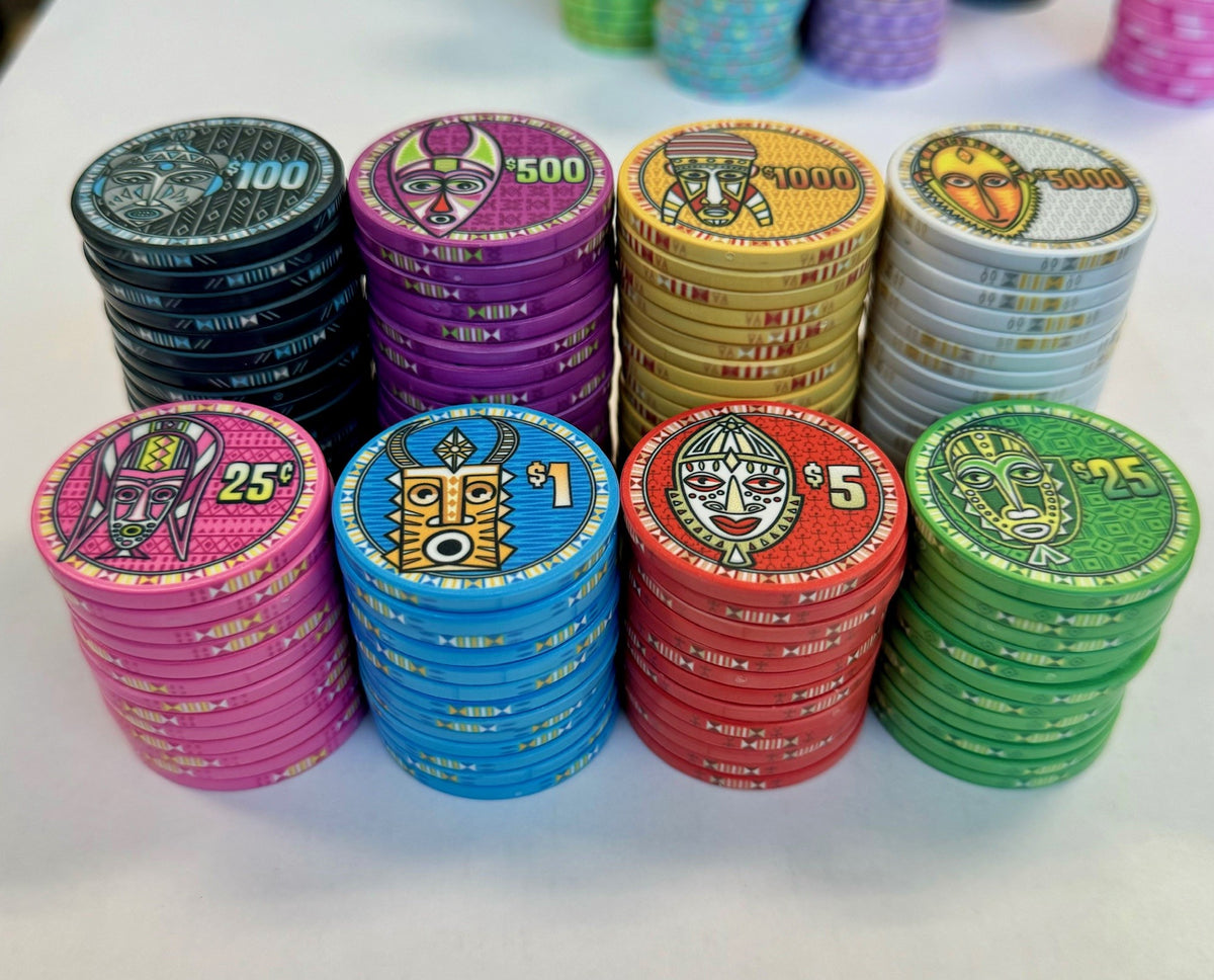 Tribal Masks Poker Chip