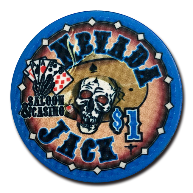 Nevada Jack Skulls Poker Chip