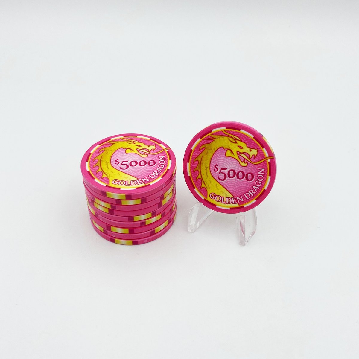 Golden Dragon Ceramic Poker Chip