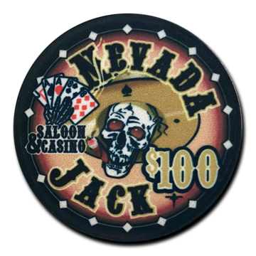 Nevada Jack Skulls Poker Chip