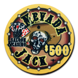 Nevada Jack Skulls Poker Chip