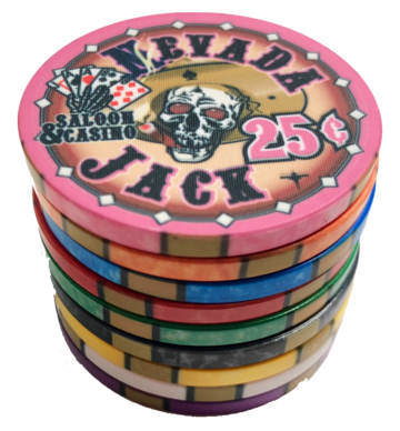 Nevada Jack Skulls Poker Chip