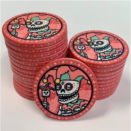 Dia de los Muertos Poker Chips