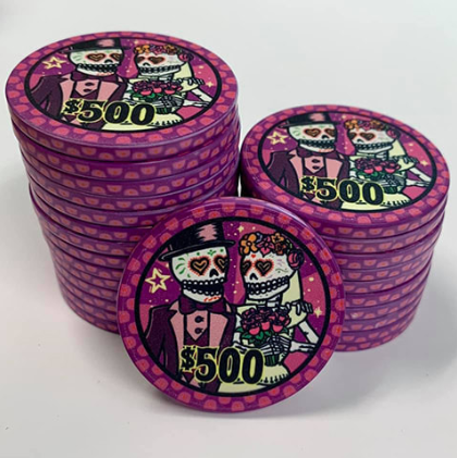 Dia de los Muertos Poker Chips