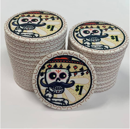 Dia de los Muertos Poker Chips