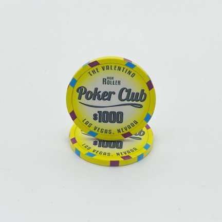 Valentino High Roller Poker Club Ceramic Poker Chip
