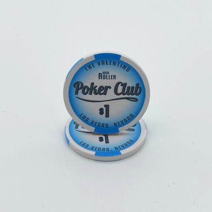 Valentino High Roller Poker Club Ceramic Poker Chip