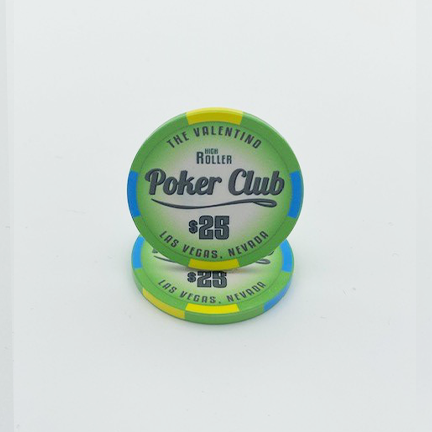 Valentino High Roller Poker Club Ceramic Poker Chip