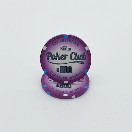 Valentino High Roller Poker Club Ceramic Poker Chip