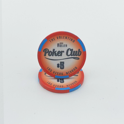 Valentino High Roller Poker Club Ceramic Poker Chip
