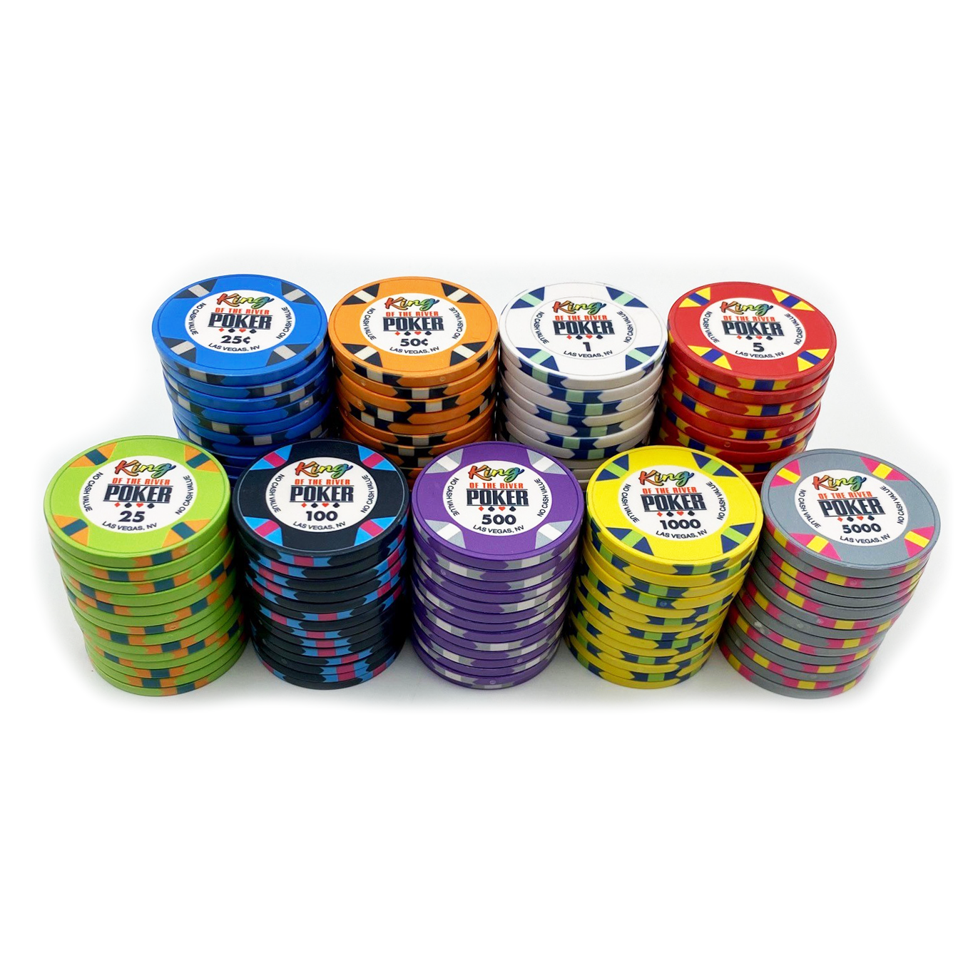 Semi Custom King of the River Poker Chip Non Aligned Edges