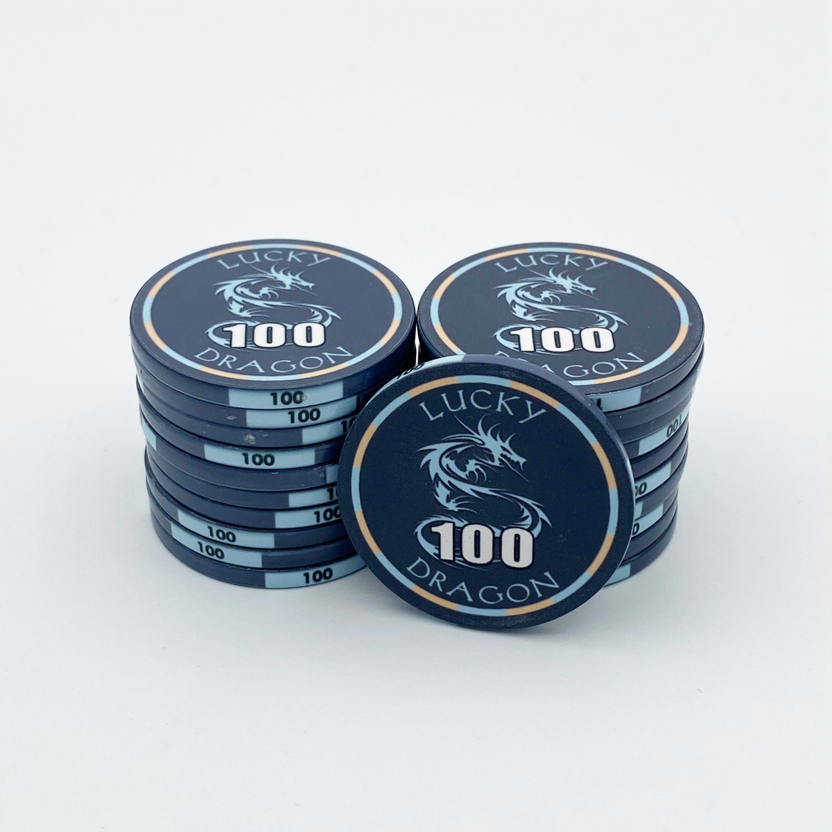 Lucky Dragon Ceramic Poker Chip