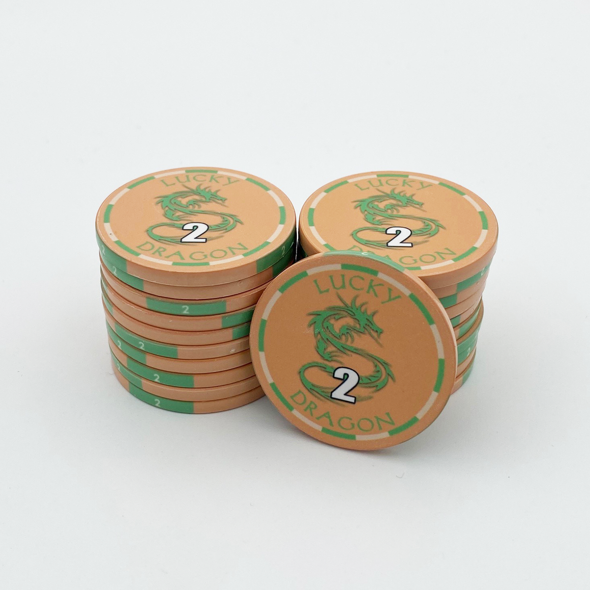 Lucky Dragon Ceramic Poker Chip