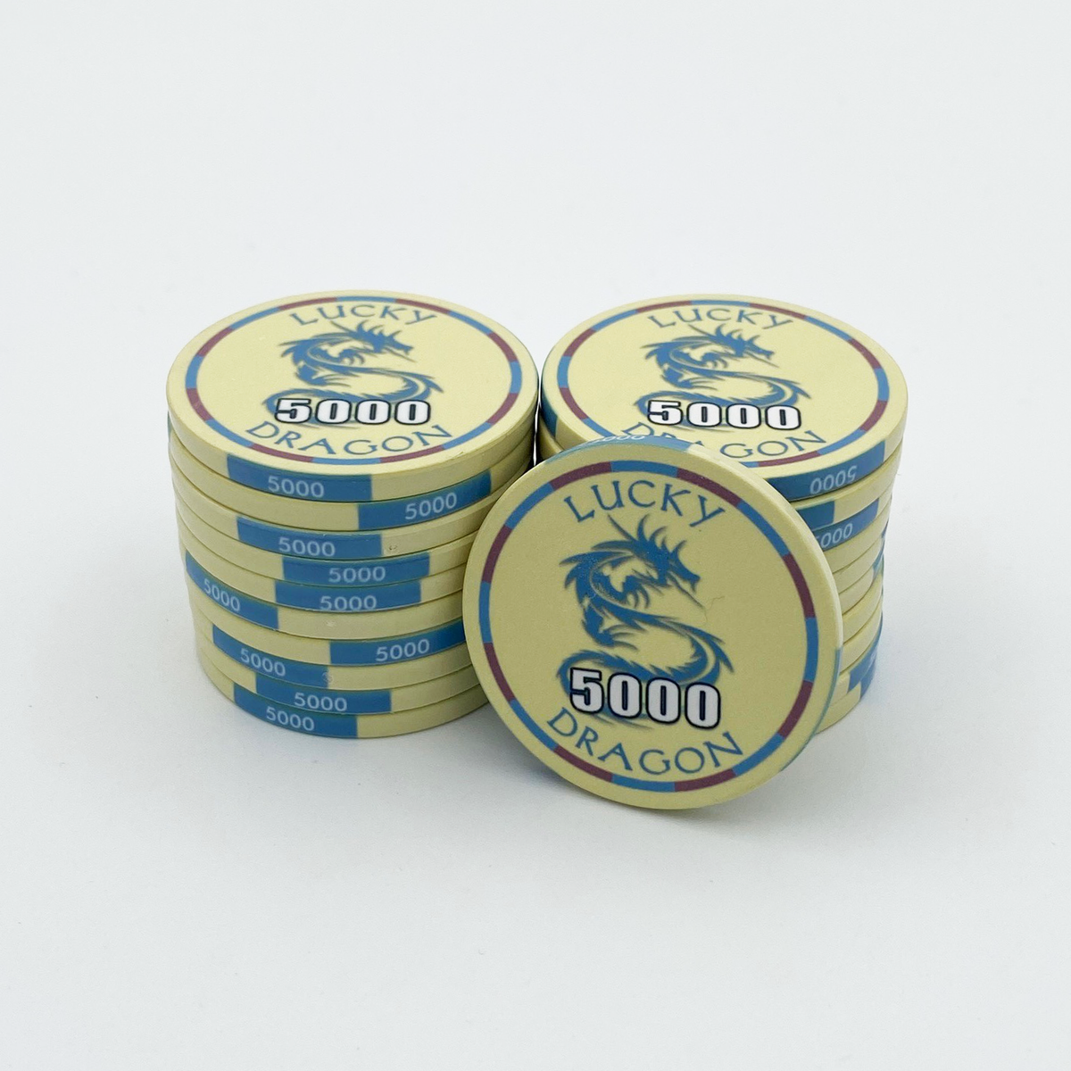 Lucky Dragon Ceramic Poker Chip