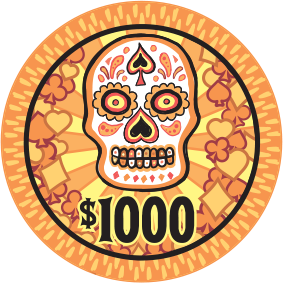 Dia de los Muertos Poker Chips