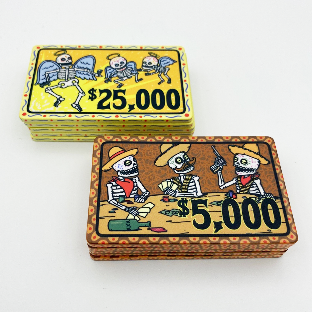 Dia de los Muertos Poker Plaque