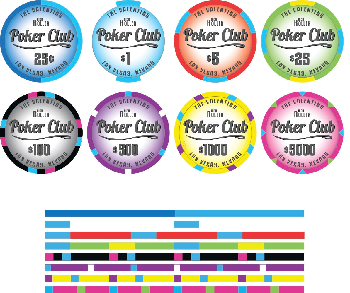 Valentino High Roller Poker Club Sample Set
