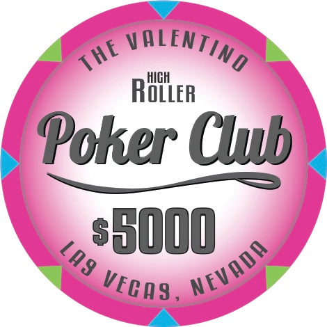 Valentino High Roller Poker Club Ceramic Poker Chip