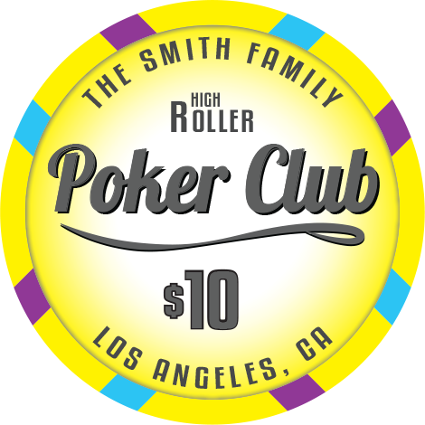 Valentino High Roller Poker Club Ceramic Poker Chip