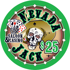 Nevada Jack Skulls Poker Chip
