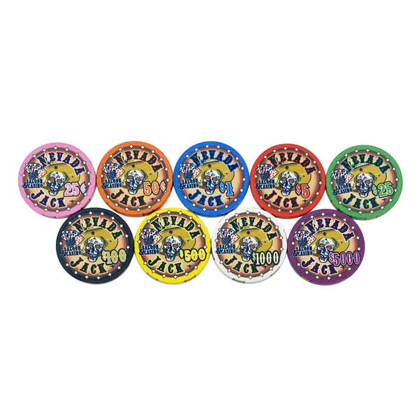 Nevada Jack Skulls Sample Set - BR Pro Poker