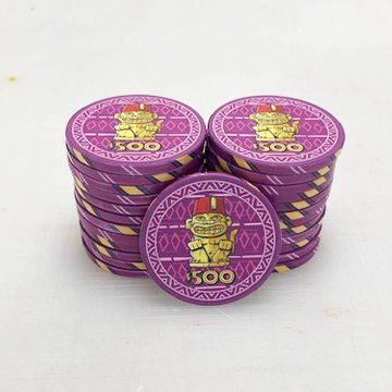 Tiki Ceramic Poker Chip