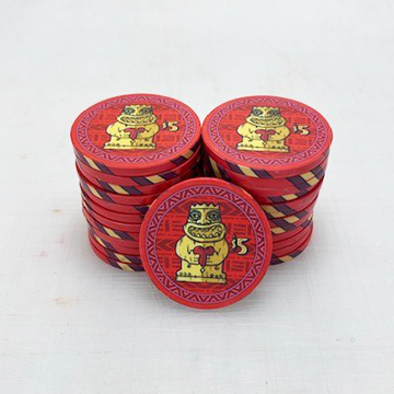 Tiki Ceramic Poker Chip