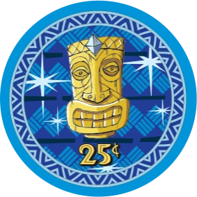 Tiki Ceramic Poker Chip