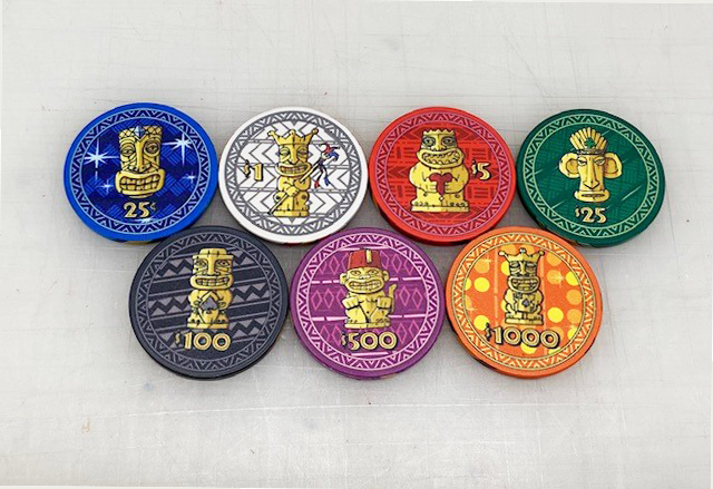 Tiki Ceramic Poker Chip