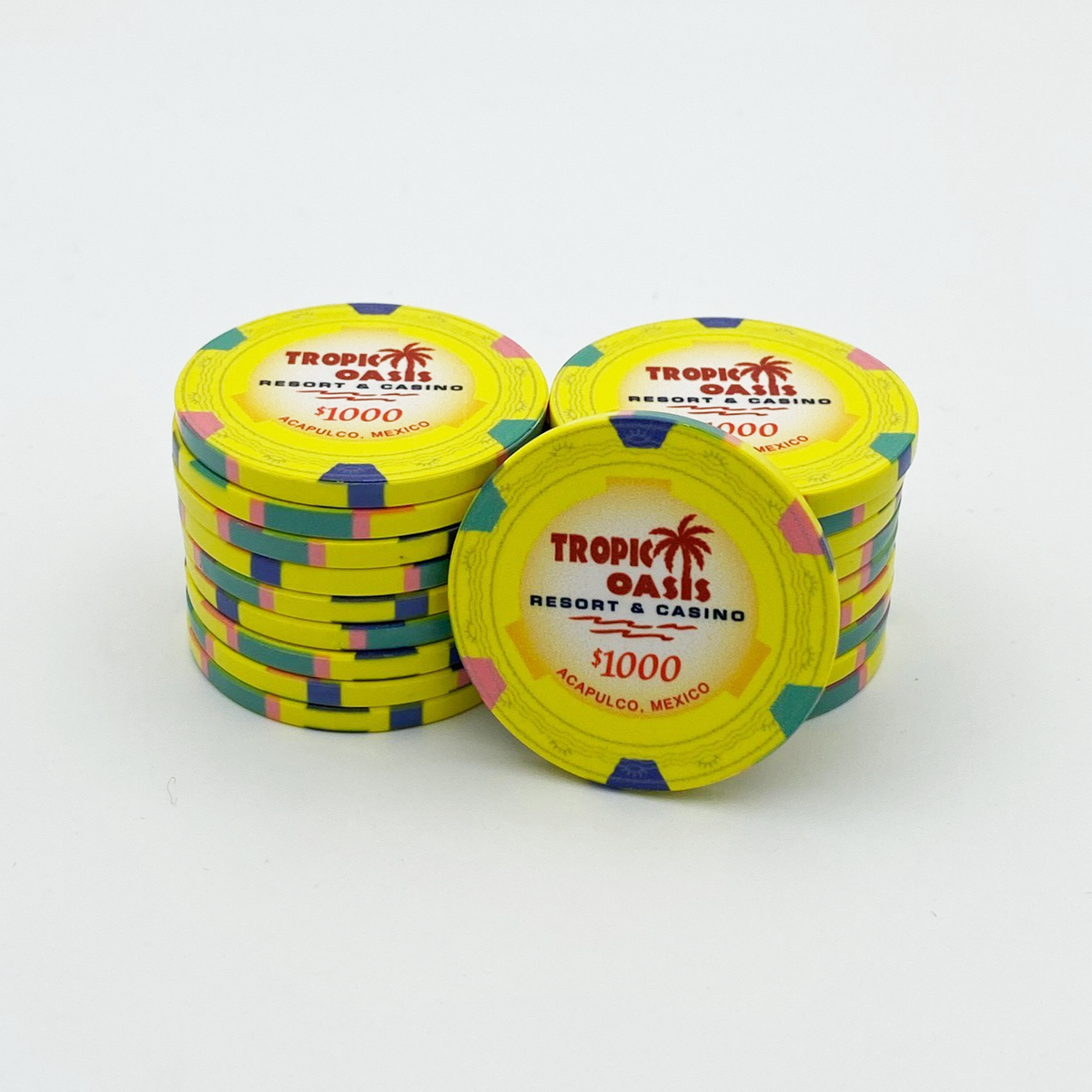 Tropic Oasis Poker Chips