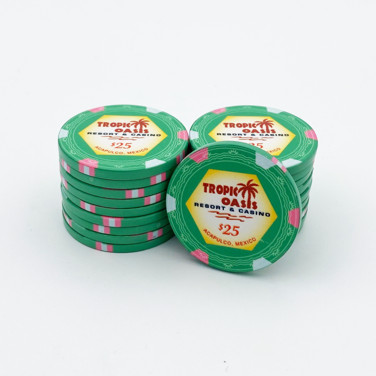 Tropic Oasis Poker Chips
