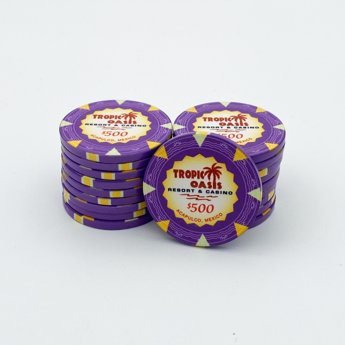 Tropic Oasis Poker Chips