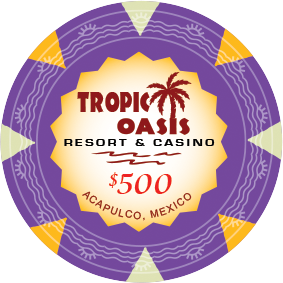 Tropic Oasis Poker Chips